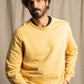 Felpa Bizz oro con maxi stampa sul retro