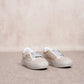 Sneakers glitter oro a contrasto