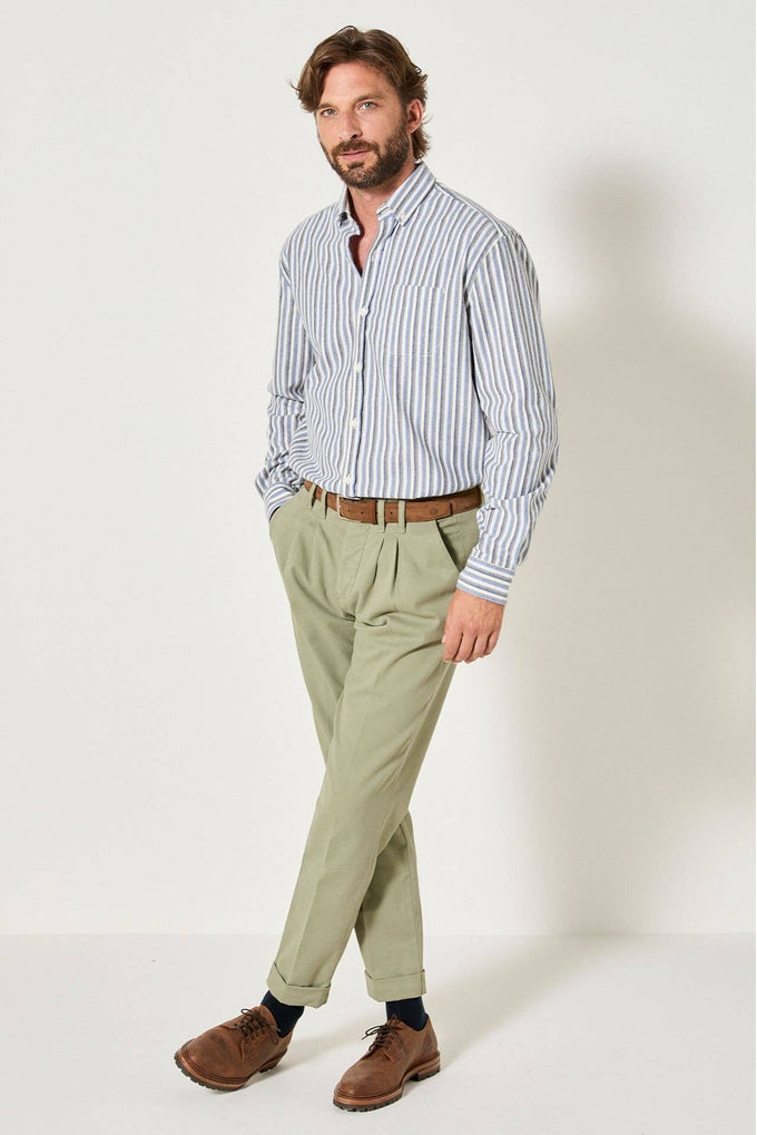Camicia a righe in cotone Java Provence