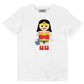 T-shirt Wonder Woman in cotone biologico con stampa frontale