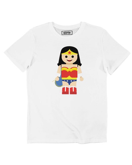T-shirt Wonder Woman in cotone biologico con stampa frontale