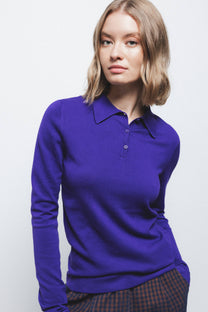 Polo basic a maniche lunghe