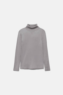 Maglione a collo alto in maglia rasata