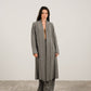 Maxi cardigan in misto cashmere con collo a scialle