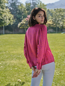 Blusa a pois in viscosa Pintas