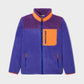 Giacca sherpa unisex con zip bicolore