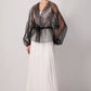 Giacca in organza con lacci