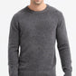 Maglione girocollo spesso antracite in filato Polyana