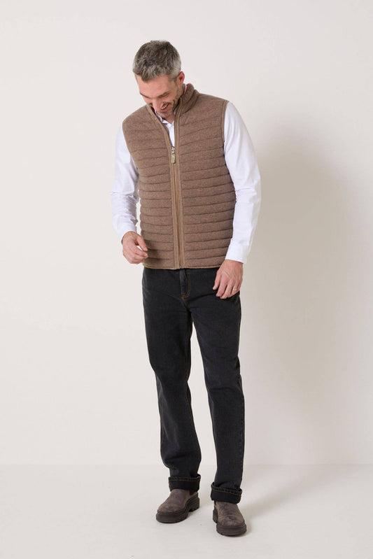 Gilet imbottito reversibile Brunch Argilla e Ruggine