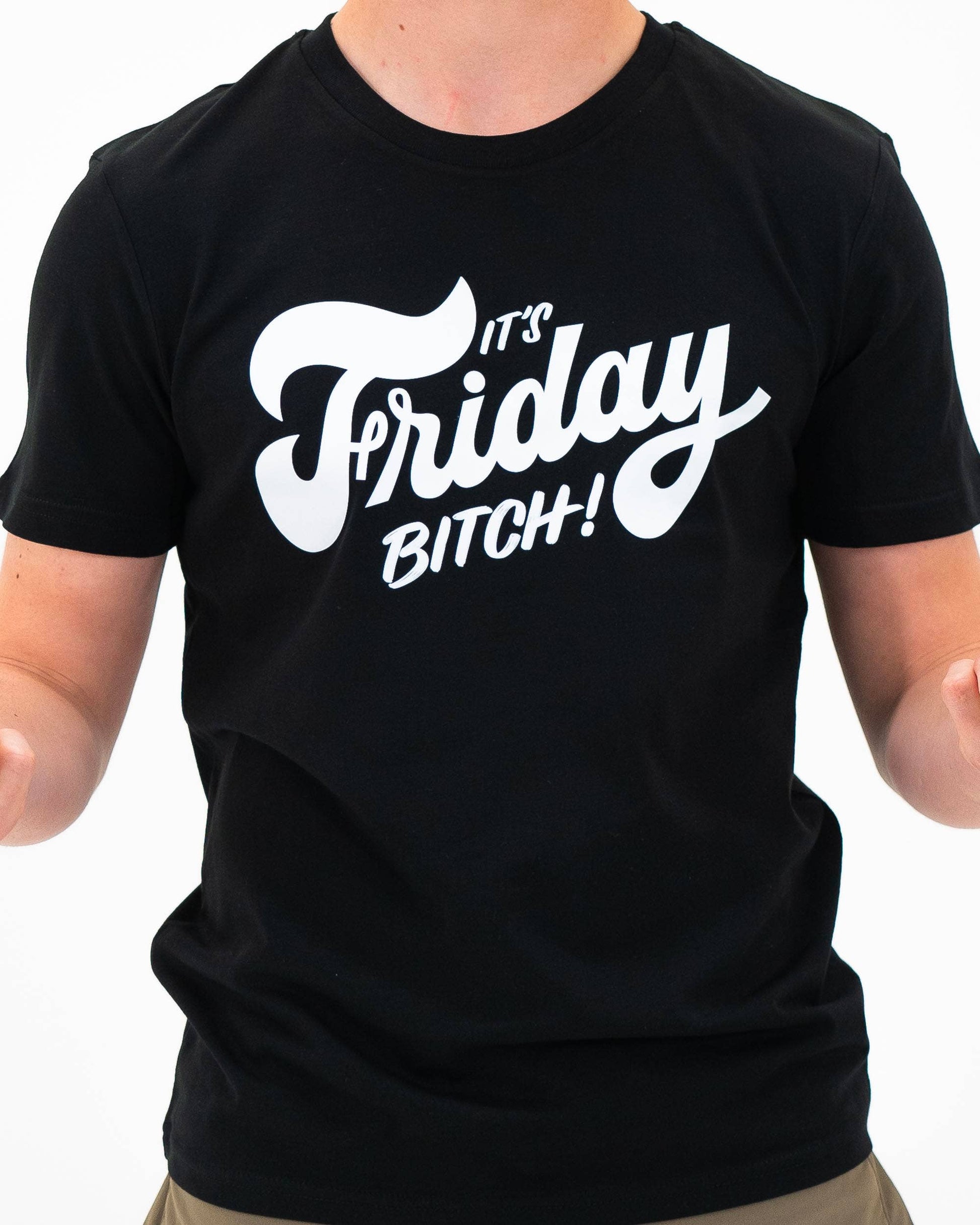 T-shirt It’s Friday con stampa lettering