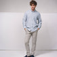 Camicia a righe azzurra