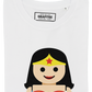 T-shirt Wonder Woman in cotone biologico con stampa frontale