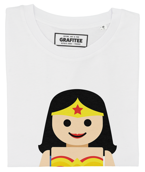 T-shirt Wonder Woman in cotone biologico con stampa frontale