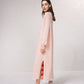 Cappotto lungo in maglia fine con scollo a V