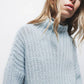 Maglione dolcevita a maglia grossa