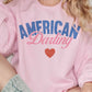 Felpa oversize grafica “American Darling”