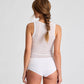 Top aderente in lana Alberte bianco