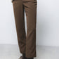 Pantaloni sigaretta dritti con tasche oblique