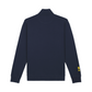 Maglione basic blu navy con zip