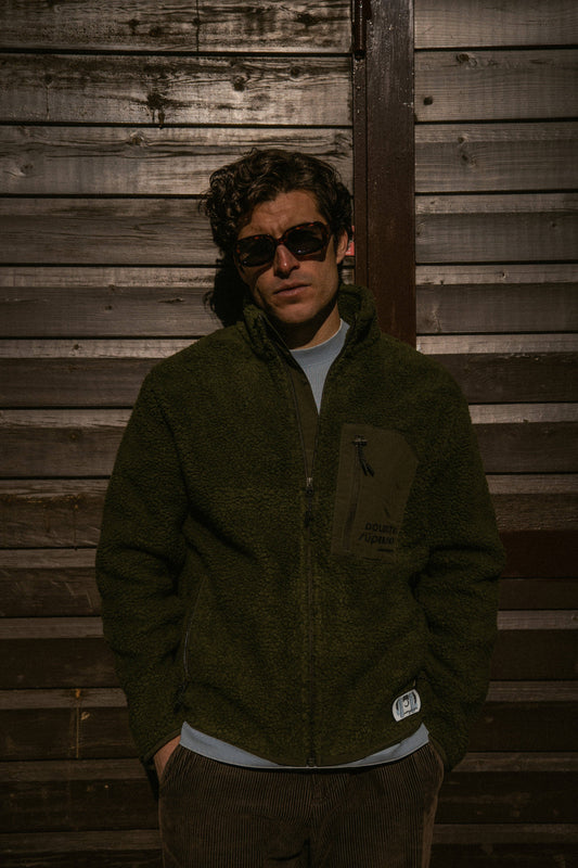 Giacca in pile khaki Superski