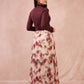 Gonna midi tie-dye con bottoni Josette