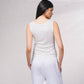 Top basic a canotta con scollo rotondo