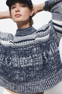 Maglione oversize in maglia strutturata