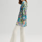 Kimono con cintura fantasia multicolor