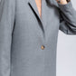Blazer classico con rever in misto viscosa elasticizzato