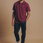 Polo Essential in Cotone Biologico Bordeaux