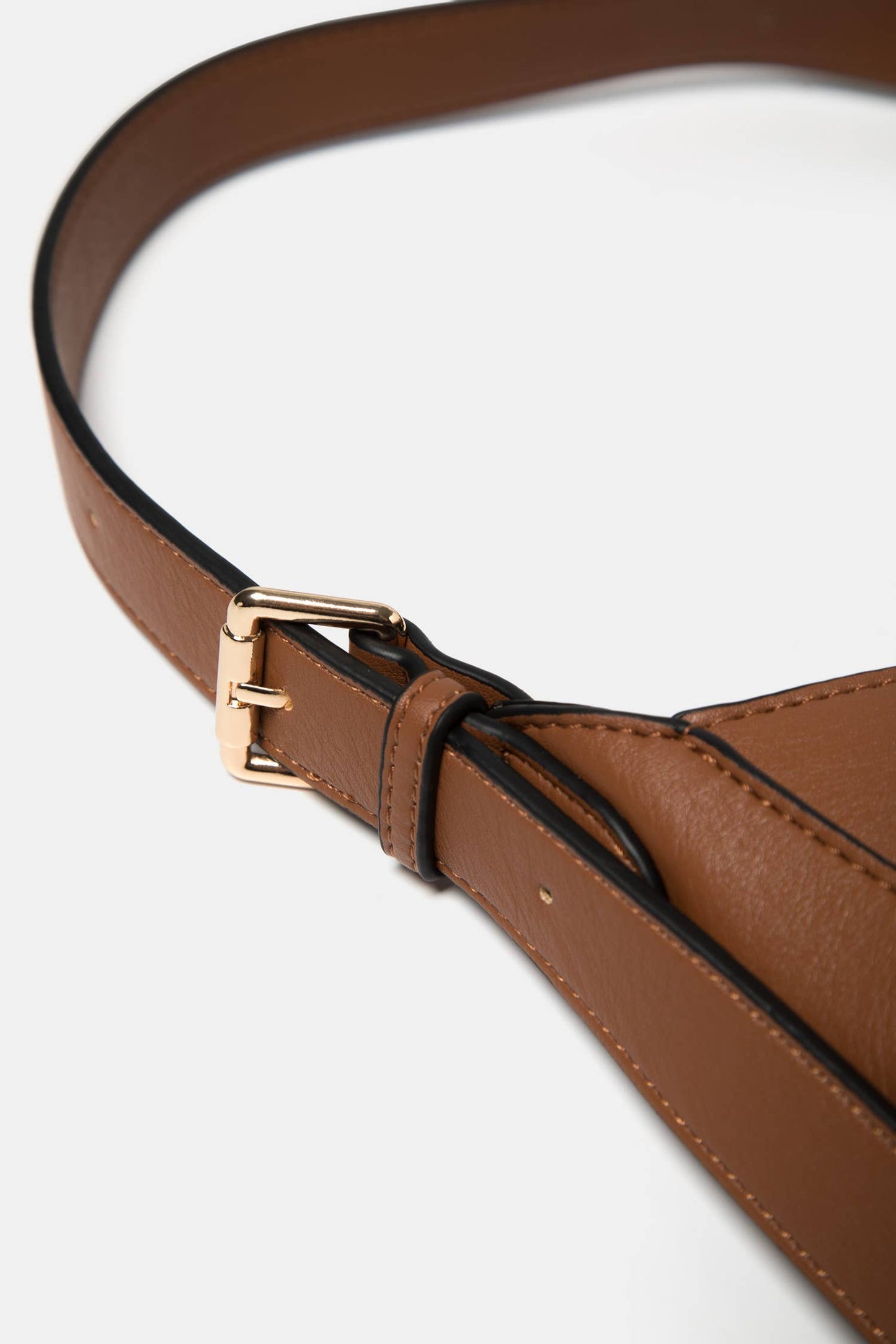 Borsa a spalla in ecopelle liscia con tracolla