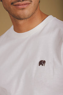 T-shirt essenziale in cotone biologico color naturale