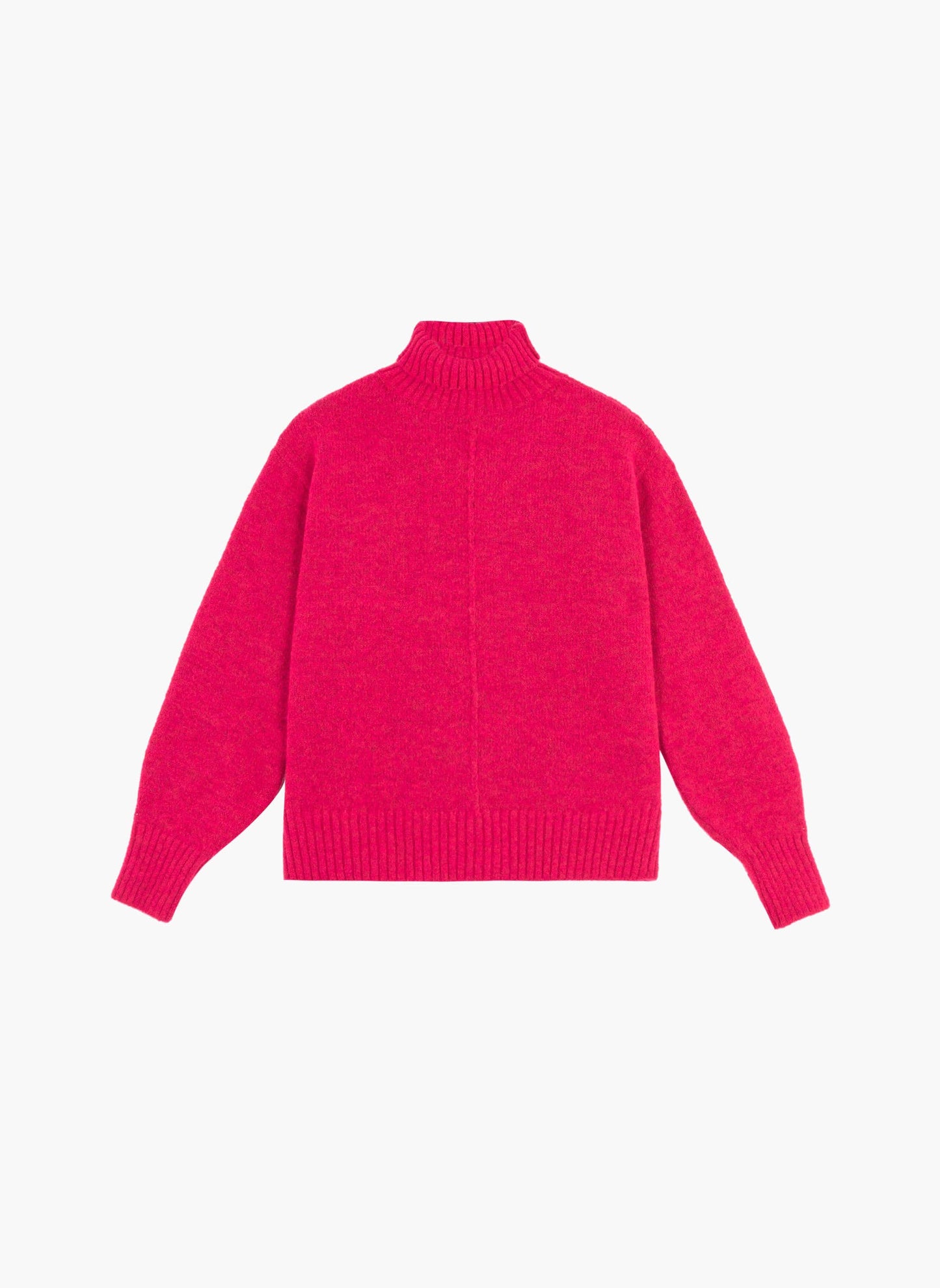 Maglione dolcevita fucsia Lipy