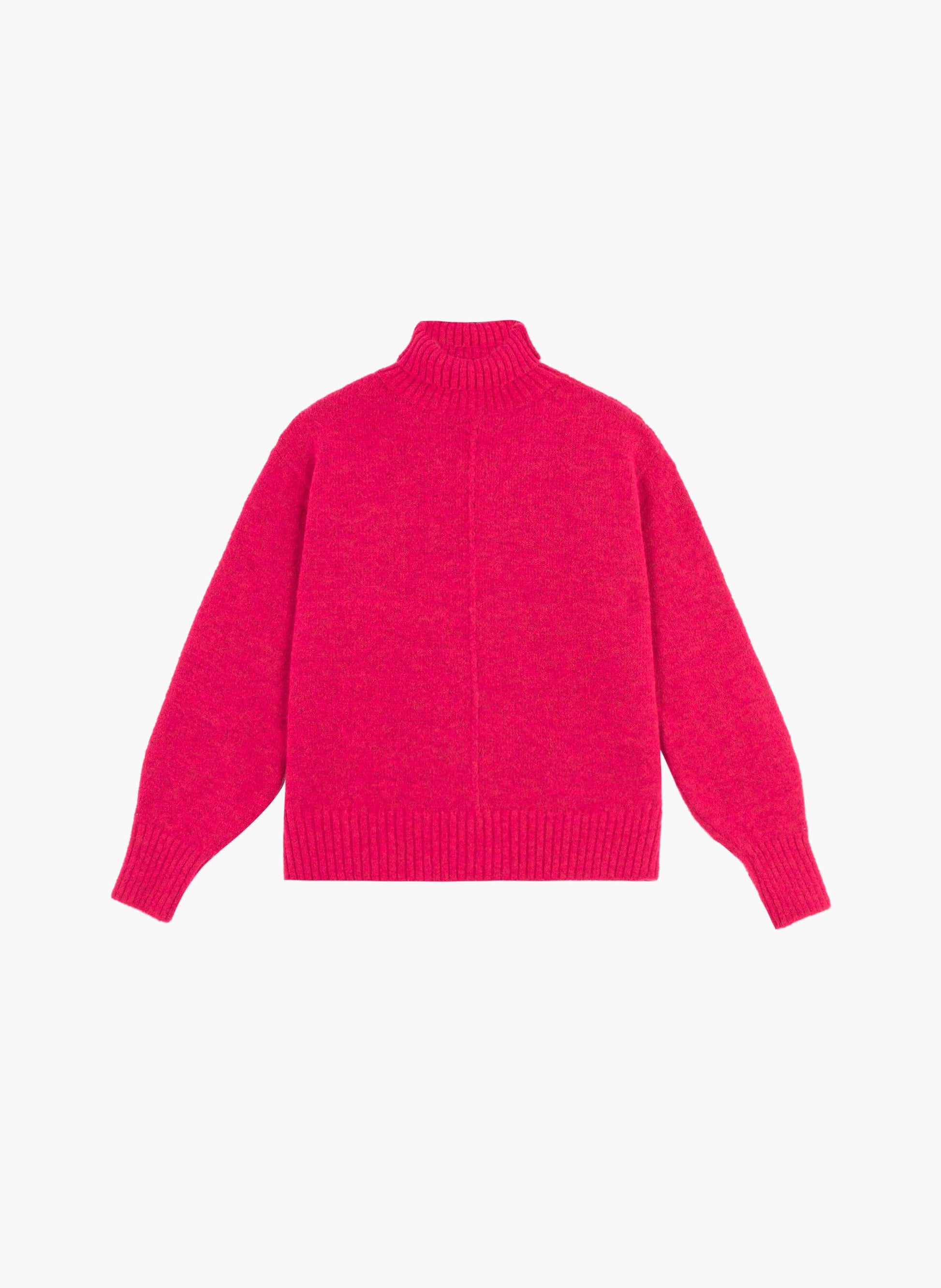 Maglione dolcevita fucsia Lipy