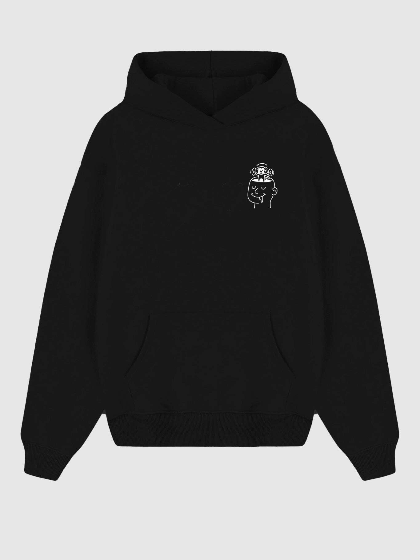 Felpa unisex con cappuccio So Good nera
