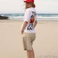 T-shirt oversize “Yoga is Overrated” in cotone biologico
