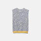 Gilet in maglia con bordi a contrasto