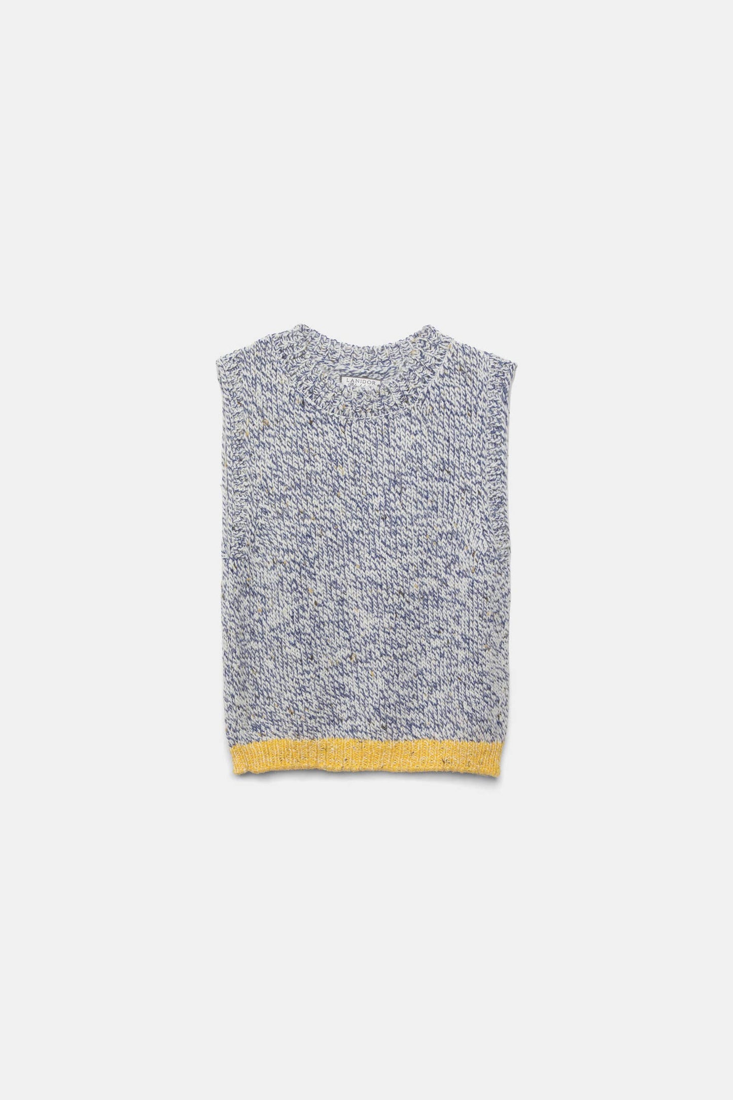 Gilet in maglia con bordi a contrasto