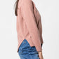 Maglione dolcevita a costine in misto lana e cashmere