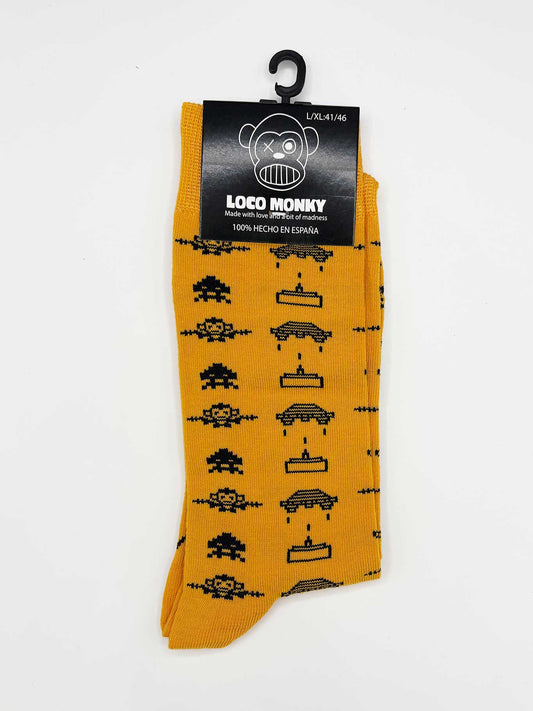 Calzini Space Monky gialli LOCO MONKY