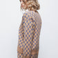 Maglione jacquard con motivo geometrico
