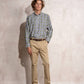 Pantaloni chino skinny in cotone stretch da uomo