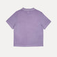 T-shirt donna lavanda tinta a pigmento Garceta