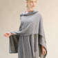 Maxi mantella in misto cashmere