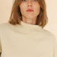 Maglione dolcevita in maglia Matis con polsini a bottoni