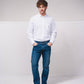 Jeans regular a cinque tasche in denim