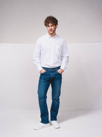 Jeans regular a cinque tasche in denim