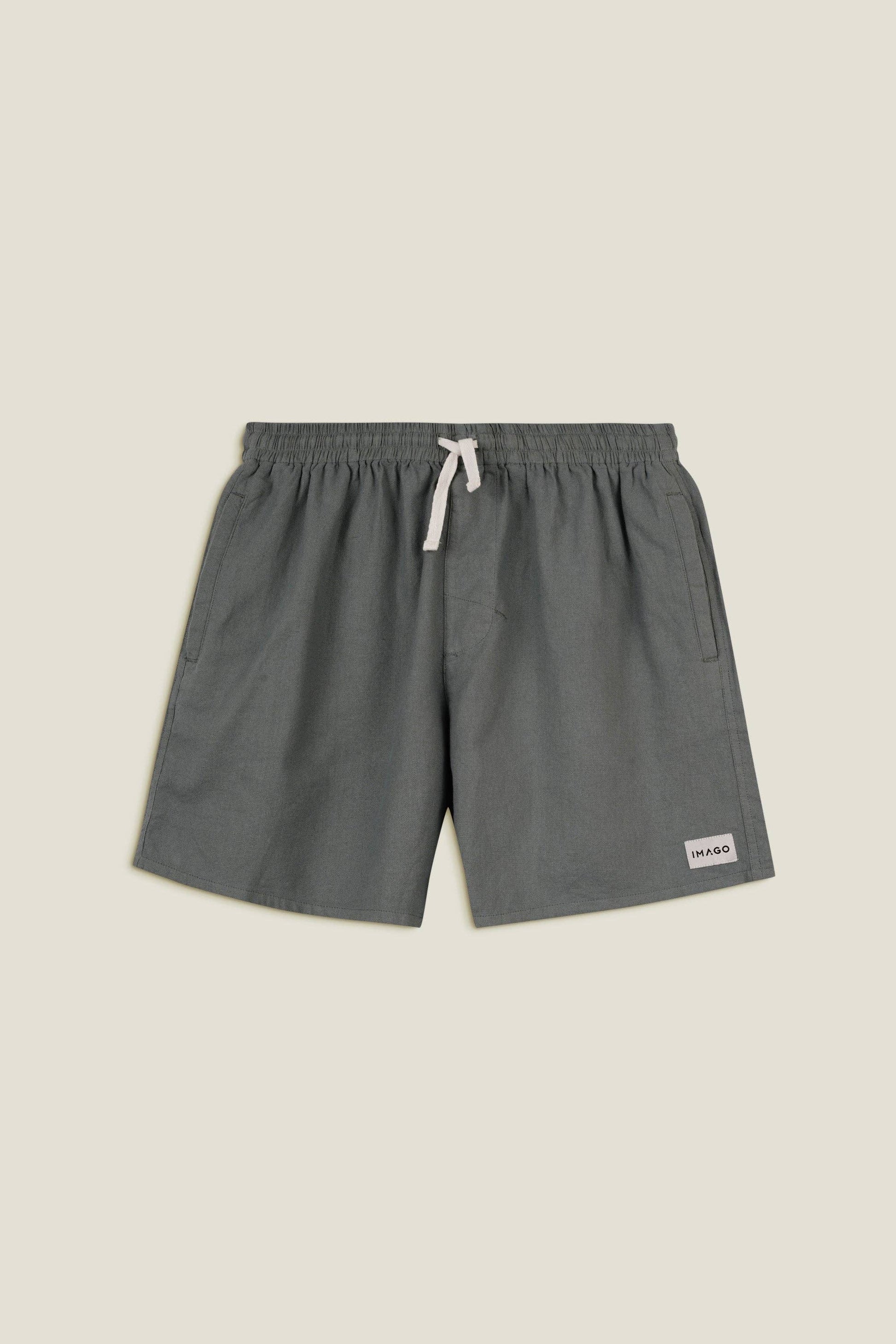 Pantaloncini unisex in cotone e lino Agave