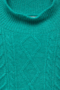 Maglione a maglia strutturata con collo alto