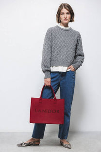 Maglione a maglia strutturata